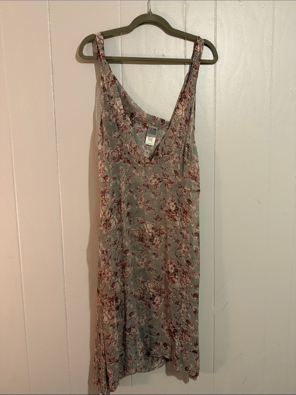 Lilith 100% Silk Floral Dress Artwear Lagenlook